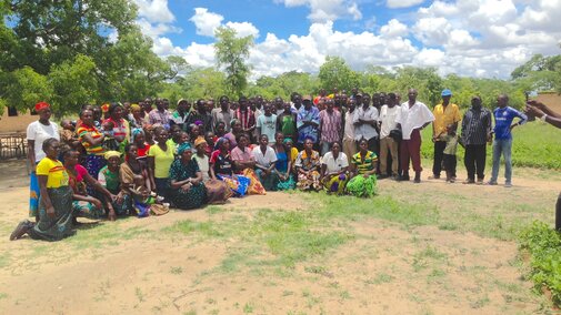 EWB-NU partner community members, Sindowe and Simulunda Zambia