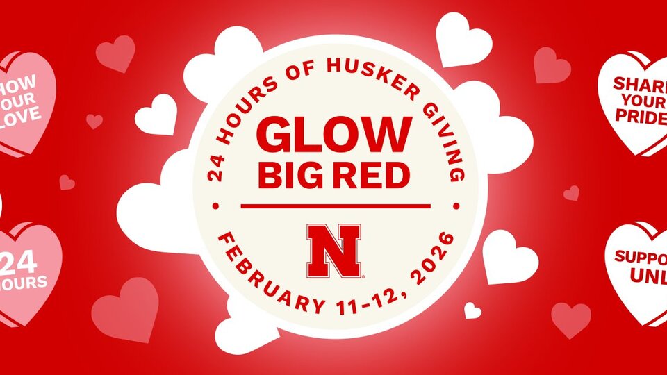 Glow Big Red - 24 Hours of Husker Giving - February 11-12, 2026